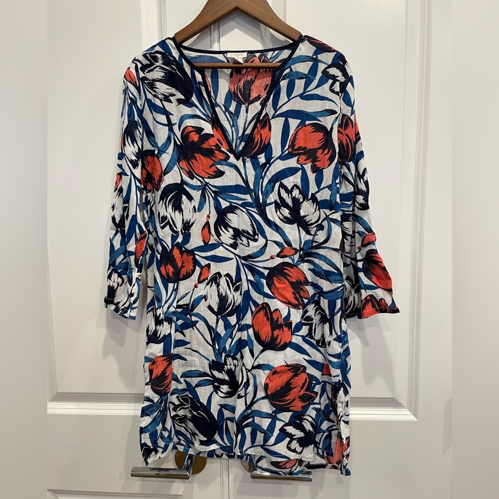 J.Crew Floral Swim Cover Up New